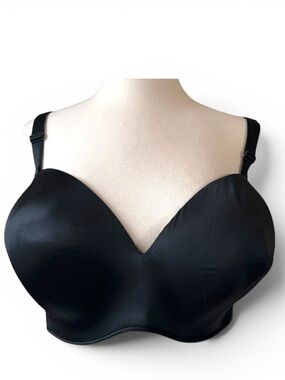 Cacique Multi-Way Boost Strapless Underwire Bra Size 40H Black